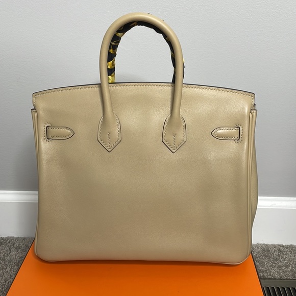 Hermes Swift Birkin 25 TRENCH C-stamp FULL set - Picture 12 of 17